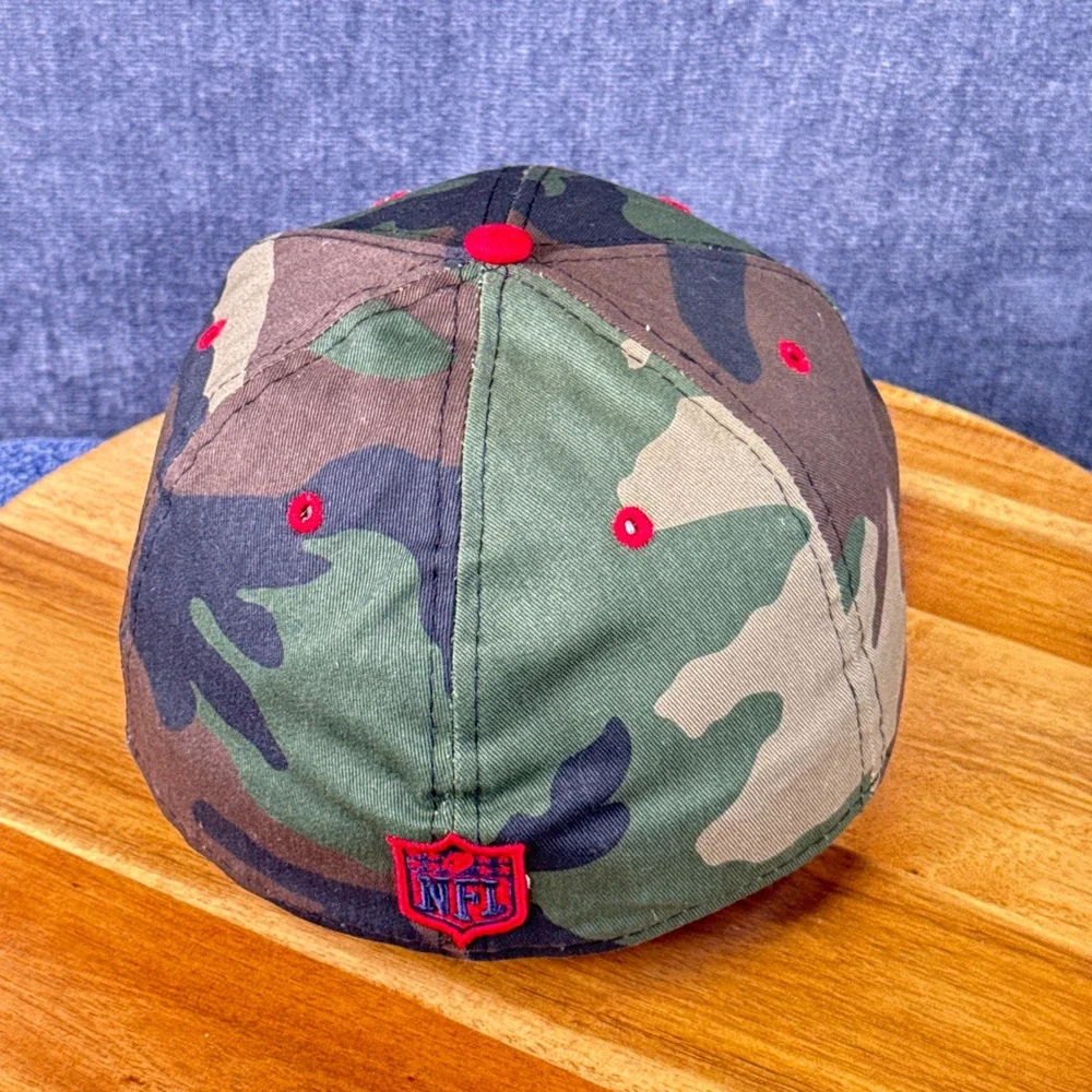 New Era Houston Texans Hat Mens 7 3/8 Camo Cotton Fitted 59FIFTY NFL Camouflage